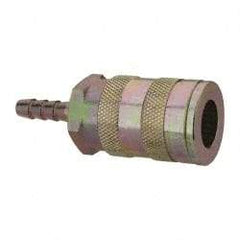 Value Collection - Hose Barb Industrial Pneumatic Hose Coupler - Brass, 3/8" Body Diam, 1/4" Hose ID - Americas Industrial Supply
