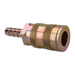 Value Collection - Hose Barb Industrial Pneumatic Hose Coupler - Steel, 3/8" Body Diam, 3/8" Hose ID - Americas Industrial Supply