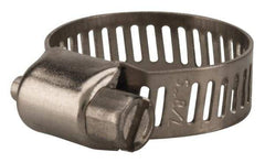 Value Collection - SAE Size 6, 5/16 to 7/8" Diam, Stainless Steel Worm Drive Clamp - 5/16" Wide, Material Grade 201 - Americas Industrial Supply