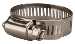 Value Collection - SAE Size 20, 3/4 to 1-3/4" Diam, Stainless Steel Worm Drive Clamp - 1/2" Wide, Material Grade 201 - Americas Industrial Supply