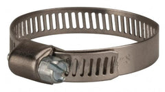 Value Collection - SAE Size 20, 3/4 to 1-3/4" Diam, Stainless Steel/Carbon Steel Worm Drive Clamp - 5/16" Wide, Material Grade 301 - Americas Industrial Supply