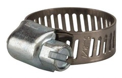 Value Collection - SAE Size 6, 5/16 to 7/8" Diam, Stainless Steel/Carbon Steel Worm Drive Clamp - 5/16" Wide, Material Grade 201 - Americas Industrial Supply