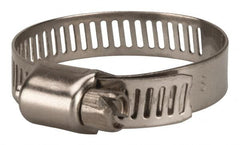 Value Collection - SAE Size 16, 1/2 to 1-1/2" Diam, Stainless Steel Worm Drive Clamp - 5/16" Wide, Material Grade 201 - Americas Industrial Supply