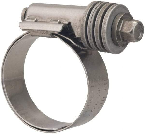 Value Collection - 13/16 to 1-1/2" Hose, 9/16" Wide x 0.6" Thick, Constant Torque Clamp - 13/16 to 1-1/2" Diam, Grade 301 & 410 Stainless Steel Screw - Americas Industrial Supply