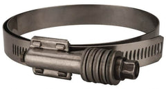 Value Collection - 3-3/4 to 4-5/8" Hose, 5/8" Wide x 0.7" Thick, Constant Torque Clamp - 3-3/4 to 4-5/8" Diam, Grade 301 & 410 Stainless Steel Screw - Americas Industrial Supply