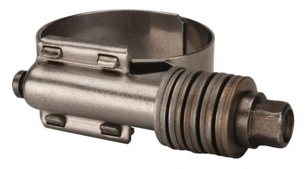 Value Collection - 1 to 1-3/4" Hose, 5/8" Wide x 0.7" Thick, Constant Torque Clamp - 1 to 1-3/4" Diam, Grade 301 & 410 Stainless Steel Screw - Americas Industrial Supply