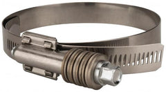 Value Collection - 3-3/4 to 4-5/8" Hose, 5/8" Wide x 0.7" Thick, Constant Torque Clamp - 3-3/4 to 4-5/8" Diam, Grade 304 Stainless Steel/Carbon Steel Screw - Americas Industrial Supply