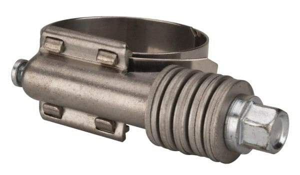 Value Collection - 1 to 1-3/4" Hose, 5/8" Wide x 0.7" Thick, Constant Torque Clamp - 1 to 1-3/4" Diam, Grade 301 Stainless Steel Screw - Americas Industrial Supply