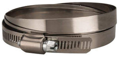 Value Collection - SAE Size 176, 9-1/2 to 11-1/2" Diam, Stainless Steel/Carbon Steel Worm Drive Clamp - 1/2" Wide, Material Grade 201 - Americas Industrial Supply