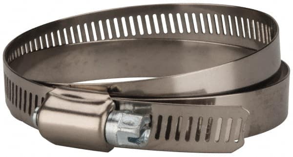 Value Collection - SAE Size 96, 4-1/2 to 6-1/2" Diam, Stainless Steel/Carbon Steel Worm Drive Clamp - 1/2" Wide, Material Grade 201 - Americas Industrial Supply