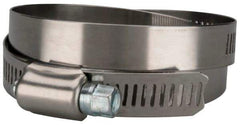 Value Collection - SAE Size 80, 3-1/2 to 5-1/2" Diam, Stainless Steel/Carbon Steel Worm Drive Clamp - 1/2" Wide, Material Grade 201 - Americas Industrial Supply