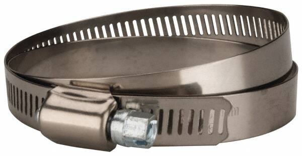 Value Collection - SAE Size 104, 5 to 7" Diam, Stainless Steel/Carbon Steel Worm Drive Clamp - 1/2" Wide, Material Grade 201 - Americas Industrial Supply