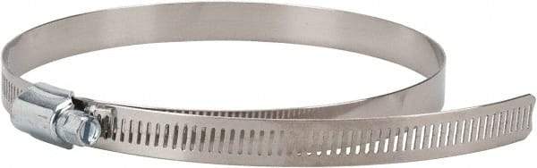 Value Collection - SAE Size 96, 4-1/2 to 6-1/2" Diam, Stainless Steel/Carbon Steel Worm Drive Clamp - 1/2" Wide, Material Grade 201 - Americas Industrial Supply