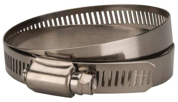 Value Collection - SAE Size 88, 4 to 6" Diam, Stainless Steel/Carbon Steel Worm Drive Clamp - 1/2" Wide, Material Grade 201 - Americas Industrial Supply