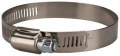 Value Collection - SAE Size 44, 2-1/4 to 3-1/4" Diam, Stainless Steel/Carbon Steel Worm Drive Clamp - 1/2" Wide, Material Grade 201 - Americas Industrial Supply