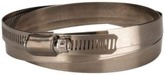 Value Collection - SAE Size 270, 15-3/8 to 17-3/8" Diam, Stainless Steel Worm Drive Clamp - 1/2" Wide, Material Grade 201 - Americas Industrial Supply