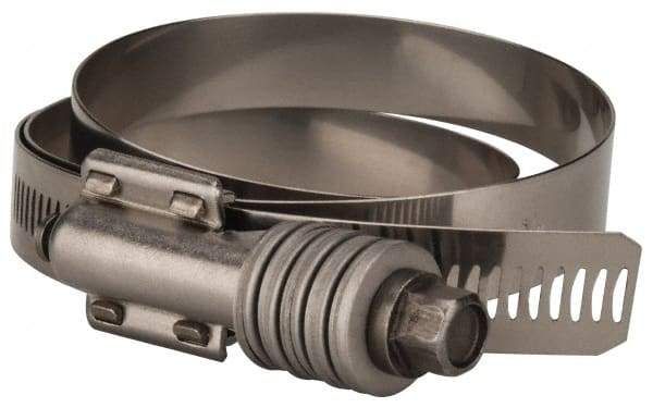 Value Collection - 5-3/4 to 6-5/8" Hose, 5/8" Wide x 0.7" Thick, Constant Torque Clamp - 5-3/4 to 6-5/8" Diam, Grade 301 & 410 Stainless Steel Screw - Americas Industrial Supply