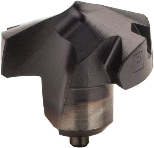 Kennametal - Series KenTIP, 10.32mm Diam Grade KCP15 140° Replaceable Drill Tip - Carbide, AlTiN Finish, J Seat Size - Americas Industrial Supply
