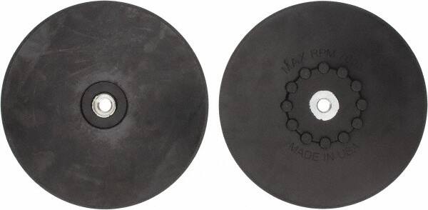 Made in USA - 9" Diam Quick-Change Disc Backing Pad - Medium Density, 7,000 RPM, Speed-Lok Compatible - Americas Industrial Supply