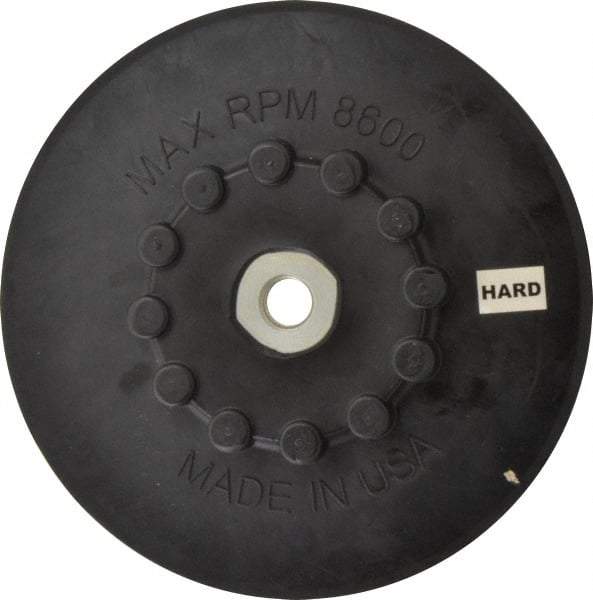 Made in USA - 7" Diam Quick-Change Disc Backing Pad - Firm Density, 8,600 RPM, Speed-Lok Compatible - Americas Industrial Supply