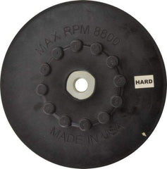 Made in USA - 7" Diam Quick-Change Disc Backing Pad - Firm Density, 8,600 RPM, Speed-Lok Compatible - Americas Industrial Supply