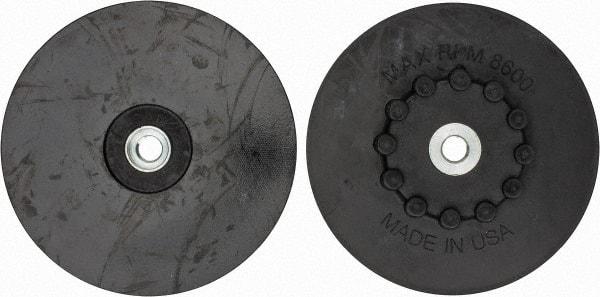 Made in USA - 7" Diam Quick-Change Disc Backing Pad - Soft Density, 8,600 RPM, Speed-Lok Compatible - Americas Industrial Supply