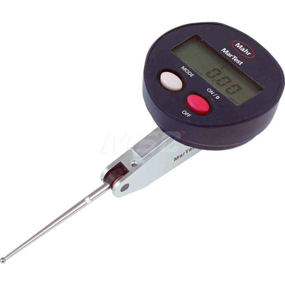 Mahr - Electronic Test Indicators; Resolution (mm): 0.001 ; Resolution (Decimal Inch): 0.00005 ; Minimum Measurement (mm): -0.25 ; Minimum Measurement (Decimal Inch): -0.0100 ; Maximum Measurement (Decimal Inch): 0.0100 ; Maximum Measurement (mm): 0.25 - Exact Industrial Supply