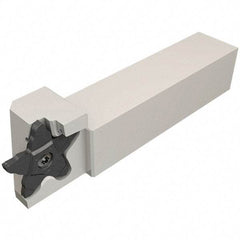 Iscar - External Thread, 0.3937" Max Depth of Cut, 1.5mm Min Groove Width, 120mm OAL, Right Hand Indexable Grooving Cutoff Toolholder - 16mm Shank Height x 16mm Shank Width, PENTA 34.. Insert Style, PCH Toolholder Style, Series PentaCut - Americas Industrial Supply