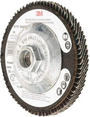 3M - Flap Disc - Polyester Backing, Arbor Attaching System - Americas Industrial Supply
