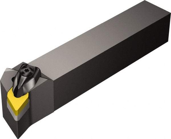 Sandvik Coromant - DDQN, Right Hand Cut, -17.50° Lead Angle, 3/4" Shank Height x 3/4" Shank Width, Negative Rake Indexable Turning Toolholder - 4-1/2" OAL, DNMG 11 04 08 Insert Compatibility, Series T-Max P - Americas Industrial Supply