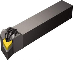 Sandvik Coromant - DDQN, Right Hand Cut, -17.50° Lead Angle, 3/4" Shank Height x 3/4" Shank Width, Negative Rake Indexable Turning Toolholder - 4-1/2" OAL, DNMG 11 04 08 Insert Compatibility, Series T-Max P - Americas Industrial Supply