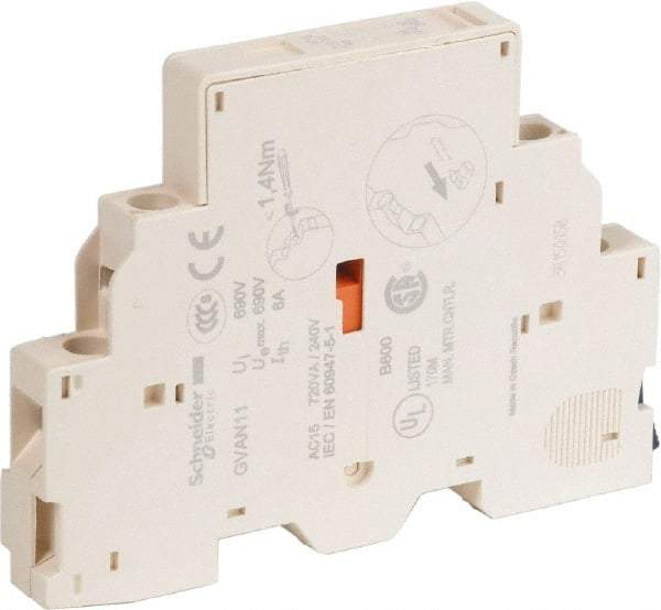 Schneider Electric - Circuit Breaker Auxiliary Contact Block - Use with GV2L, GV2LE, GV2ME, GV2P, GV2RT, GV3L, GV3P, TeSys - Americas Industrial Supply