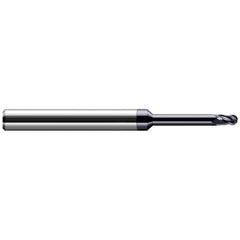 Harvey Tool - Ball End Mills; Mill Diameter (mm): 0.50 ; Mill Diameter (Decimal Inch): 0.0197 ; Number of Flutes: 4 ; Length of Cut (mm): 0.7500 ; Length of Cut (Decimal Inch): 0.0295 ; Material: Solid Carbide - Exact Industrial Supply