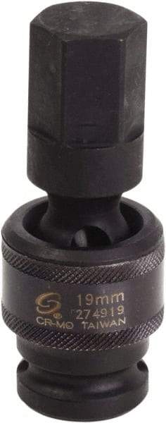 Sunex Tools - 1/2" Drive, 19mm Impact Hex Bit Socket - Americas Industrial Supply