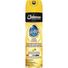 Pledge - 14.2 Fluid Ounce Furniture Polish - Lemon Scent, Aerosol Can - Americas Industrial Supply