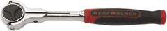 GearWrench - 1/4" Drive Slim Line Head Ratchet - Full Polish Chrome Finish, 6" OAL, 72 Gear Teeth, Roto Head - Americas Industrial Supply