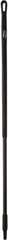 Vikan - 51 x 1-1/4" Fiberglass Squeegee Handle - European Threaded Connection, Black - Americas Industrial Supply