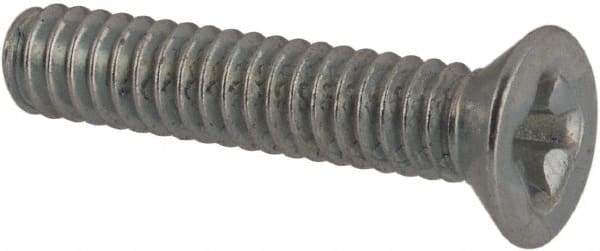 Value Collection - #3-48 UNC, 1/2" OAL Phillips Drive Machine Screw - Flat Head, Grade J82 Steel, Zinc-Plated Finish, Without Washer - Americas Industrial Supply