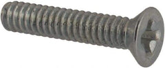 Value Collection - #3-48 UNC, 1/2" OAL Phillips Drive Machine Screw - Flat Head, Grade J82 Steel, Zinc-Plated Finish, Without Washer - Americas Industrial Supply