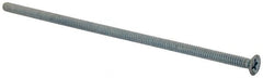 Value Collection - #6-32 UNC, 4" OAL Phillips Drive Machine Screw - Flat Head, Grade J82 Steel, Zinc-Plated Finish, Without Washer - Americas Industrial Supply