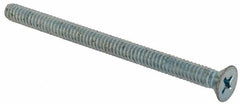 Value Collection - #10-24 UNC, 2-3/4" OAL Phillips Drive Machine Screw - Flat Head, Grade J82 Steel, Zinc-Plated Finish, Without Washer - Americas Industrial Supply