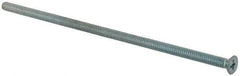 Value Collection - #10-24 UNC, 5-1/2" OAL Phillips Drive Machine Screw - Flat Head, Grade J82 Steel, Zinc-Plated Finish, Without Washer - Americas Industrial Supply