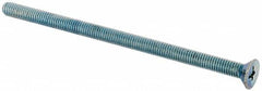 Value Collection - #10-32 UNF, 3-1/2" OAL Phillips Drive Machine Screw - Flat Head, Grade J82 Steel, Zinc-Plated Finish, Without Washer - Americas Industrial Supply