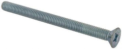 Value Collection - 5/16-18 UNC, 4" OAL Phillips Drive Machine Screw - Flat Head, Grade J82 Steel, Zinc-Plated Finish, Without Washer - Americas Industrial Supply