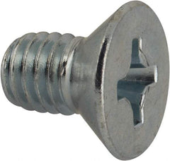 Value Collection - 3/8-16 UNC, 5/8" OAL Phillips Drive Machine Screw - Flat Head, Grade J82 Steel, Zinc-Plated Finish, Without Washer - Americas Industrial Supply