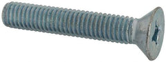 Value Collection - 3/8-16 UNC, 2-1/4" OAL Phillips Drive Machine Screw - Flat Head, Grade J82 Steel, Zinc-Plated Finish, Without Washer - Americas Industrial Supply