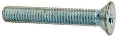 Value Collection - 3/8-16 UNC, 2-1/2" OAL Phillips Drive Machine Screw - Flat Head, Grade J82 Steel, Zinc-Plated Finish, Without Washer - Americas Industrial Supply