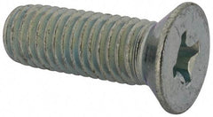 Value Collection - 1/2-13 UNC, 1-1/2" OAL Phillips Drive Machine Screw - Flat Head, Grade J82 Steel, Zinc-Plated Finish, Without Washer - Americas Industrial Supply