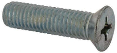 Value Collection - 1/2-13 UNC, 2" OAL Phillips Drive Machine Screw - Flat Head, Grade J82 Steel, Zinc-Plated Finish, Without Washer - Americas Industrial Supply