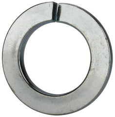 Value Collection - M33, 33.5mm ID, 55.2mm OD, 6mm Thick Split Lock Washer - Grade 8 Spring Steel, Zinc-Plated Finish, 33.5mm Min ID, 34.7mm Max ID, 55.2mm Min OD, 53.2mm Max OD - Americas Industrial Supply
